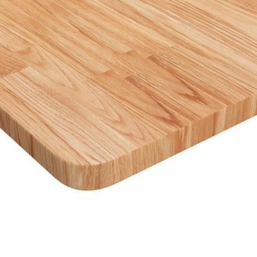 vidaXL Επιφάνεια Τραπεζιού Τετράγωνη Αν. Καφέ 40x40x2,5cm Ξύλο Δρυς 1 τεμ.