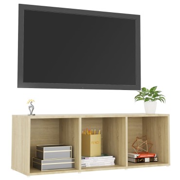 vidaXL Έπιπλο Τηλεόρασης Sonoma Δρυς 107x35x37cm από Επεξ. Ξύλο