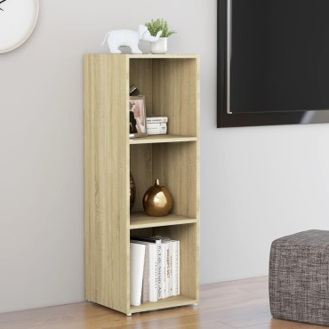 vidaXL Έπιπλο Τηλεόρασης Sonoma Δρυς 107x35x37cm από Επεξ. Ξύλο