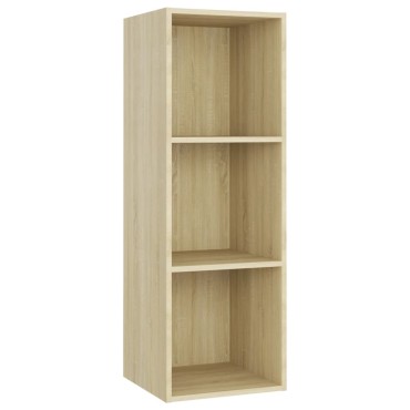 vidaXL Έπιπλα Τηλεόρασης 3 τεμ. Sonoma Δρυς 107x35x37cm Μοριοσανίδα