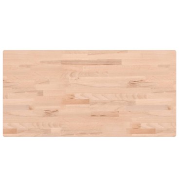 vidaXL Επιφάνεια Τραπεζιού Ορθογώνια 100x50x4cm Μασίφ Ξύλο Οξιάς 1 τεμ.