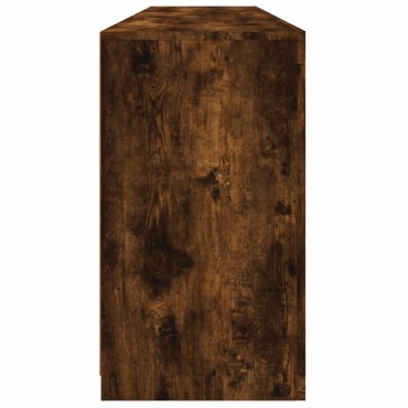 vidaXL Ντουλάπι με LED Καπνιστή Δρυς 162x37x67cm 1 τεμ.