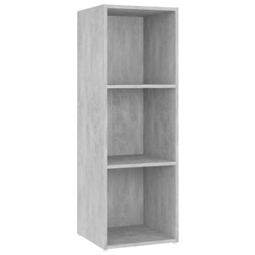 vidaXL Έπιπλα Τηλεόρασης 3 τεμ. Γκρι Σκυρ. 107x35x37cm Μοριοσανίδα