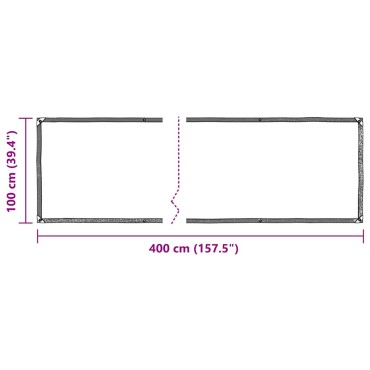 vidaXL Σαφής μουσαμάς με οπές 1x4 m PVC