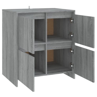 vidaXL Μπουφές Γκρι Sonoma 70x41x75cm από Επεξεργασμένο Ξύλο 1 τεμ.