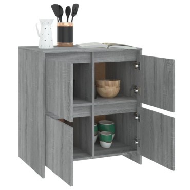 vidaXL Μπουφές Γκρι Sonoma 70x41x75cm από Επεξεργασμένο Ξύλο 1 τεμ.