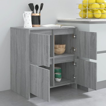 vidaXL Μπουφές Γκρι Sonoma 70x41x75cm από Επεξεργασμένο Ξύλο 1 τεμ.