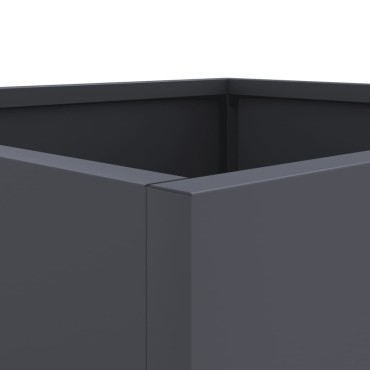 vidaXL Ζαρντινιέρες 2 τεμ. Ανθρακί 42x40x39εκ. από Χάλυβα