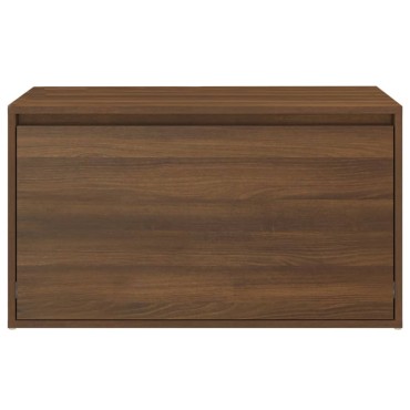 vidaXL Πάγκος Χολ Καφέ Δρυς 80x40x45cm από Επεξεργασμένο Ξύλο 1 τεμ.