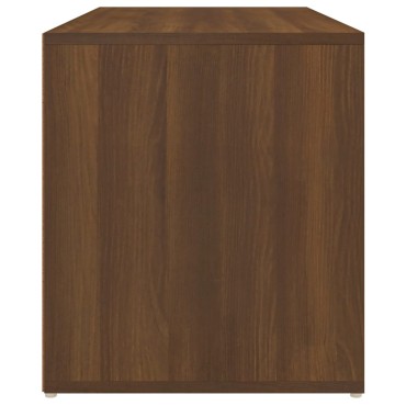 vidaXL Πάγκος Χολ Καφέ Δρυς 80x40x45cm από Επεξεργασμένο Ξύλο 1 τεμ.