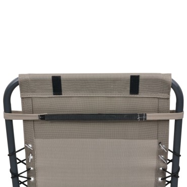 vidaXL Προσκέφαλο Σεζλόνγκ Taupe 40x7,5x15cm από Textilene