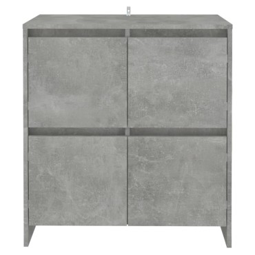 vidaXL Ντουλάπια 2 τεμ. Γκρι Σκυροδέματος 70x41x75cm Μοριοσανίδα