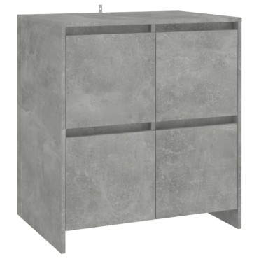 vidaXL Ντουλάπια 2 τεμ. Γκρι Σκυροδέματος 70x41x75cm Μοριοσανίδα