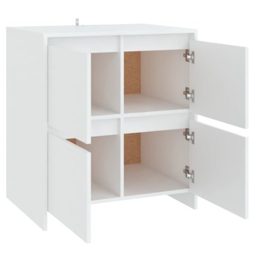 vidaXL Μπουφές Λευκός 70x41x75cm από Επεξεργασμένο Ξύλο 1 τεμ.