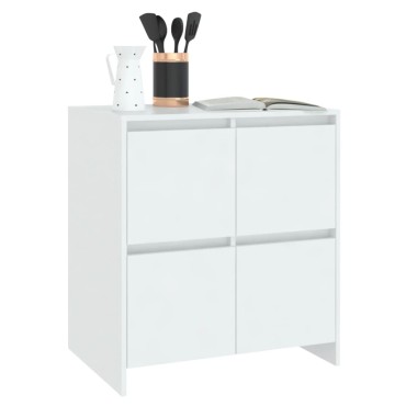 vidaXL Μπουφές Λευκός 70x41x75cm από Επεξεργασμένο Ξύλο 1 τεμ.