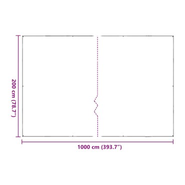 vidaXL Κάλυμμα φυτών με οπές 2x10 m Πολυαιθυλένιο