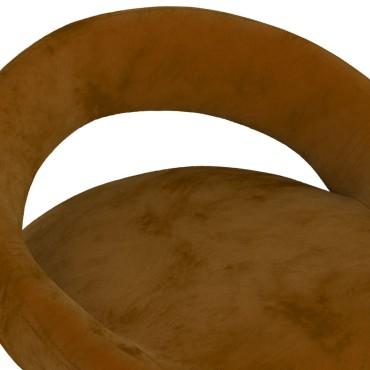 vidaXL Σκαμπό Μπαρ 2 τεμ. Καφέ Βελούδινα 45x43x(75-97)cm