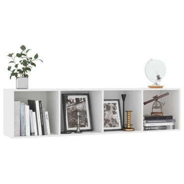 vidaXL Βιβλιοθήκη/Έπιπλο Τηλεόρασης Λευκό 143x30x36cm 1 τεμ.