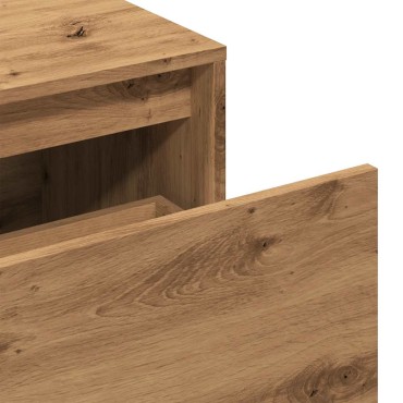 vidaXL Έπιπλο Χολ / Εισόδου τεχνίτης Δρυς 80x40x45cm Μοριοσανίδα 1 τεμ.