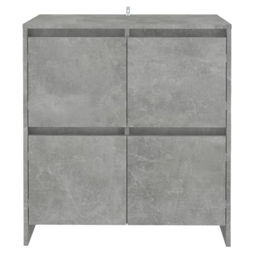 vidaXL Μπουφές Γκρι Σκυροδέματος 70x41x75cm Επεξεργασμένο Ξύλο 1 τεμ.