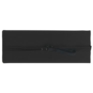 vidaXL Προσκέφαλο Σεζλόνγκ Μαύρο 40x7,5x15cm από Textilene