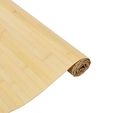 vidaXL Χαλί Ορθογώνιο Ανοιχτό Φυσικό 80x100cm Μπαμπού