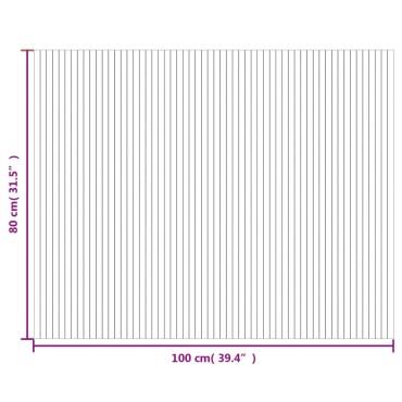 vidaXL Χαλί Ορθογώνιο Ανοιχτό Φυσικό 80x100cm Μπαμπού