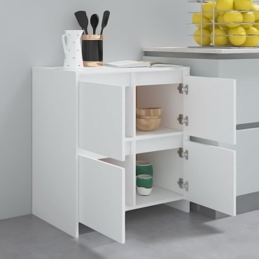 vidaXL Ντουλάπια 2 τεμ. Λευκά 70x41x75cm από Επεξ. Ξύλο