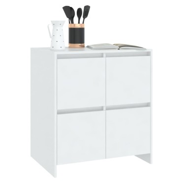 vidaXL Ντουλάπια 2 τεμ. Λευκά 70x41x75cm από Επεξ. Ξύλο