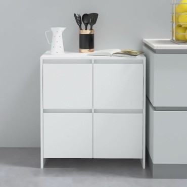 vidaXL Ντουλάπια 2 τεμ. Λευκά 70x41x75cm από Επεξ. Ξύλο