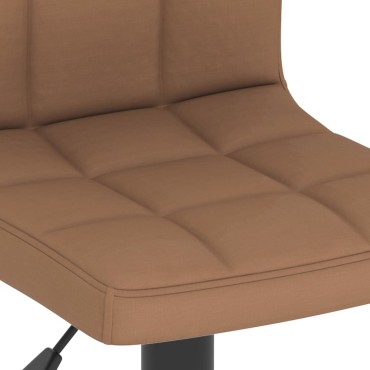 vidaXL Σκαμπό Μπαρ 2 τεμ. Καφέ Υφασμάτινα 40x47x(90-111)cm