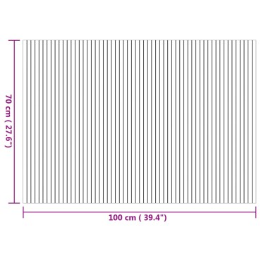 vidaXL Χαλί Ορθογώνιο Φυσικό 70x200cm Μπαμπού