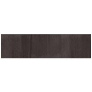 vidaXL Χαλί Ορθογώνιο Σκούρο Καφέ 80x300cm Μπαμπού