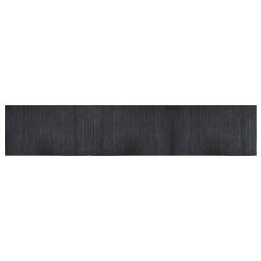 vidaXL Χαλί Ορθογώνιο Γκρι 60x300cm Μπαμπού