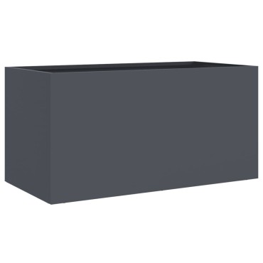 vidaXL Ζαρντινιέρα Ανθρακί 62x30x29 εκ. από Χάλυβα