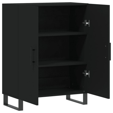 vidaXL Συρταριέρα Μαύρη 69,5x34x90cm από Επεξεργασμένο Ξύλο 1 τεμ.