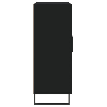 vidaXL Συρταριέρα Μαύρη 69,5x34x90cm από Επεξεργασμένο Ξύλο 1 τεμ.