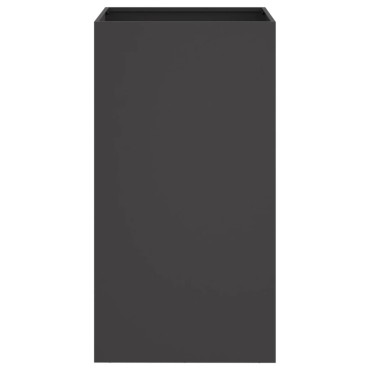 vidaXL Ζαρντινιέρα Μαύρη 42x38x75 εκ. από Χάλυβα