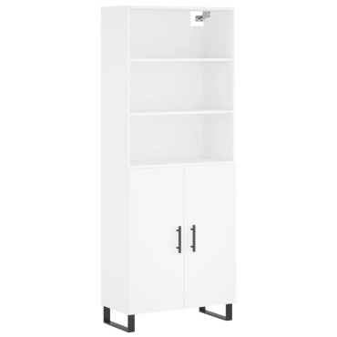 vidaXL Ντουλάπι Λευκό 69,5x34x180cm από Επεξεργασμένο Ξύλο 1 τεμ.