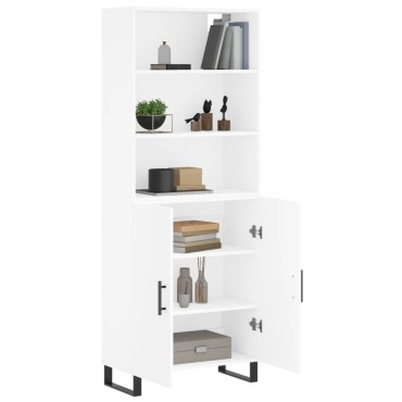 vidaXL Ντουλάπι Λευκό 69,5x34x180cm από Επεξεργασμένο Ξύλο 1 τεμ.
