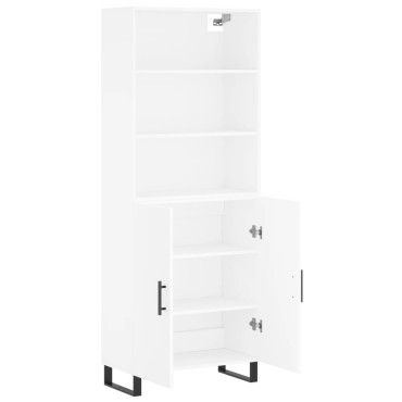 vidaXL Ντουλάπι Λευκό 69,5x34x180cm από Επεξεργασμένο Ξύλο 1 τεμ.