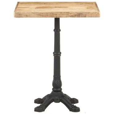 vidaXL Τραπέζι Bistro 60x60x77cm Ακατέργαστο Ξύλο Μάνγκο 1 τεμ.