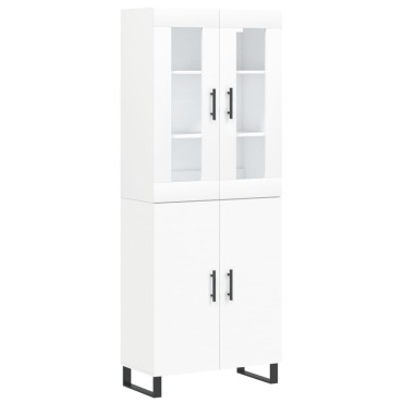 vidaXL Ντουλάπι Λευκό 69,5x34x180cm από Επεξεργασμένο Ξύλο 1 τεμ.