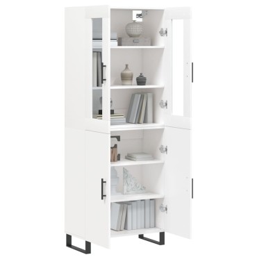 vidaXL Ντουλάπι Λευκό 69,5x34x180cm από Επεξεργασμένο Ξύλο 1 τεμ.