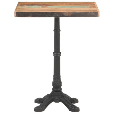 vidaXL Τραπέζι Bistro 60x60x76cm Μασίφ Ανακυκλωμένο Ξύλο 1 τεμ.