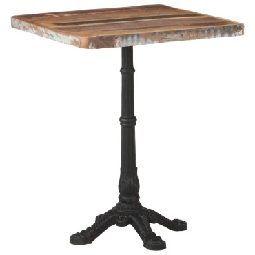 vidaXL Τραπέζι Bistro 60x60x76cm Μασίφ Ανακυκλωμένο Ξύλο 1 τεμ.