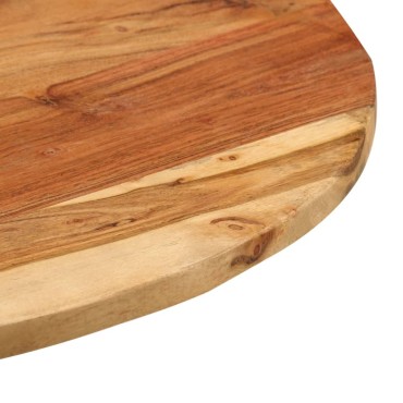vidaXL Βοηθητικό Τραπέζι 60x(42-62)cm Μασίφ Ξύλο Ακακίας/Χυτοσίδηρος 1 τεμ.