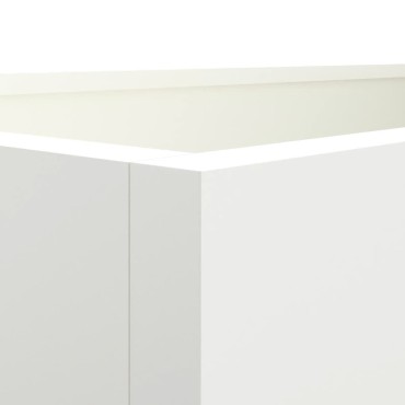 vidaXL Ζαρντινιέρα Λευκή 62x30x29 εκ. από Χάλυβα