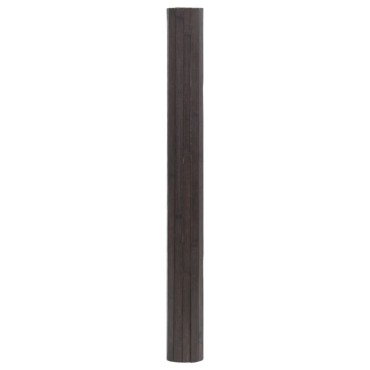 vidaXL Χαλί Ορθογώνιο Σκούρο Καφέ 100x200cm Μπαμπού