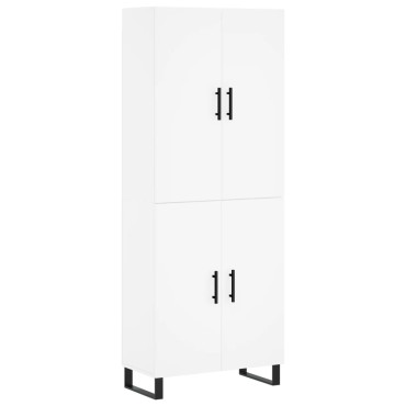 vidaXL Ντουλάπι Λευκό 69,5x34x180cm από Επεξεργασμένο Ξύλο 1 τεμ.